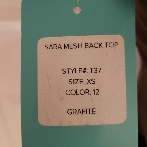 Brazil Wear Workout Tank Top with Mesh Back - Picture 4 of 4